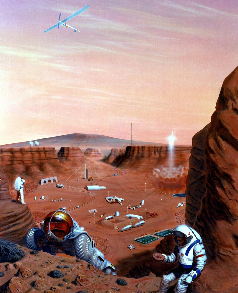 Illustration for article titled Sueños marcianos, o cómo imaginó la NASA los viajes tripulados a Marte